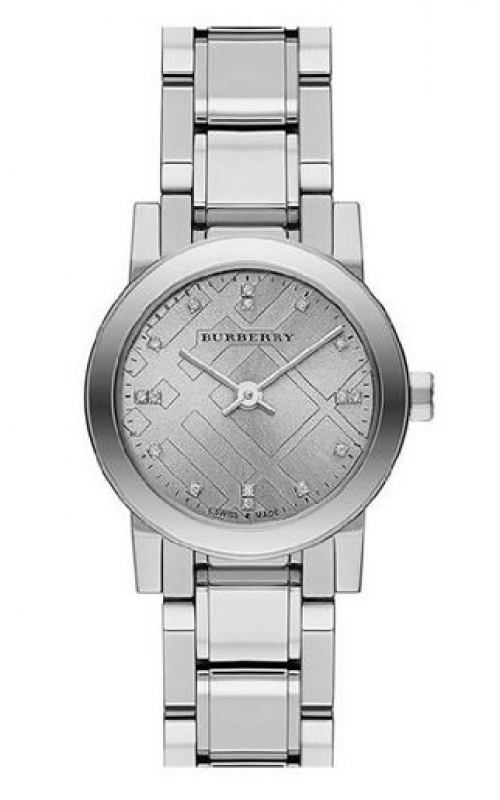 Burberry The City Silver Diamonds Dial Silver Steel Strap Watch for Women - BU9230 Buy Now By Burberry