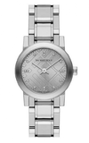 Burberry The City Silver Diamonds Dial Silver Steel Strap Watch for Women - BU9230 Buy Now By Burberry