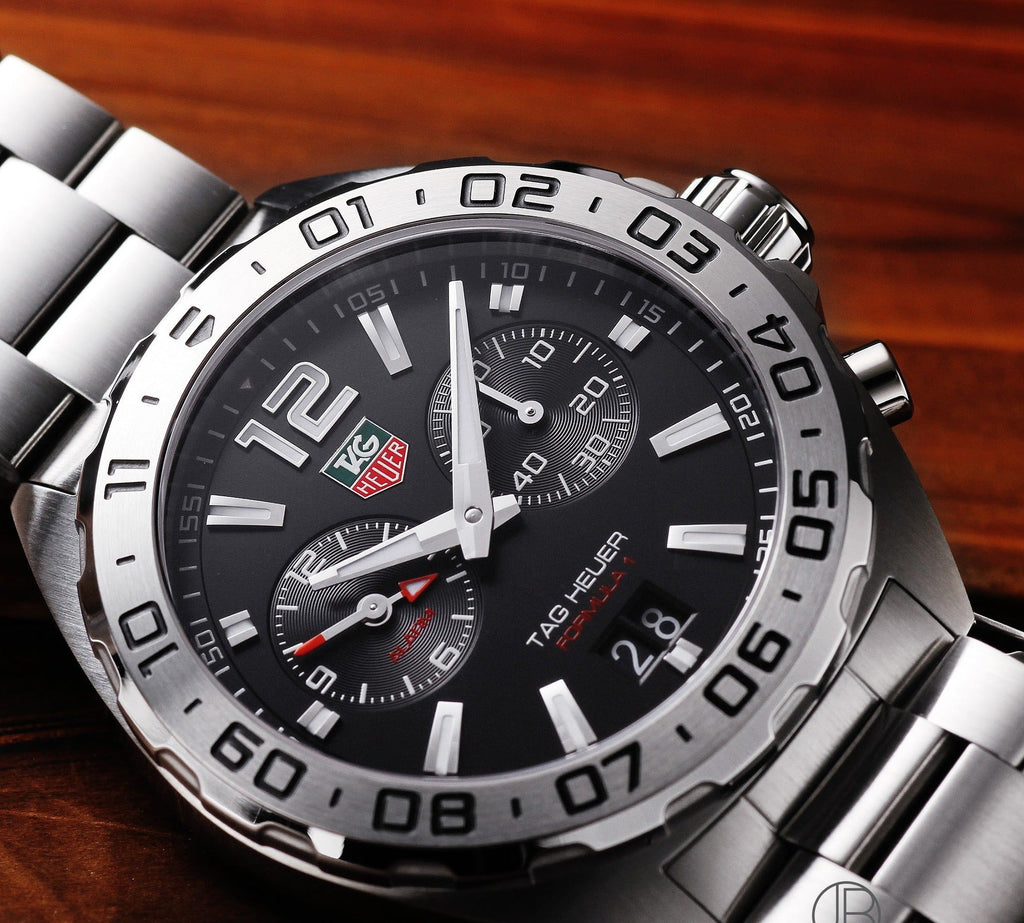 Tag Heuer Formula 1 Black Dial Silver Steel Strap Watch for Men - WAZ111A.BA0875 Buy Now By Tag Heuer