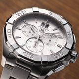 Tag Heuer Aquaracer White Dial Silver Steel Strap Watch for Men - CAY1111.BA0927 Buy Now By Tag Heuer