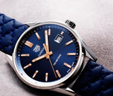 Tag Heuer Carrera Quartz Blue Dial Blue Calfskin Leather Strap Watch for Women - WAR1112.FC6391 Buy Now By Tag Heuer