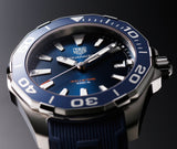 Tag Heuer Aquaracer Blue Dial Blue Rubber Strap Watch for Men - WAY111C.FT6155 Buy Now By Tag Heuer