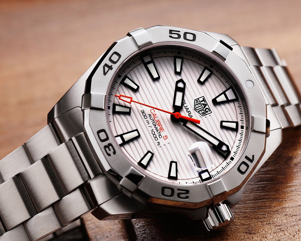 Tag Heuer Aquaracer Automatic White Dial Silver Steel Strap Watch for Men - WBD2111.BA0928 Buy Now By Tag Heuer