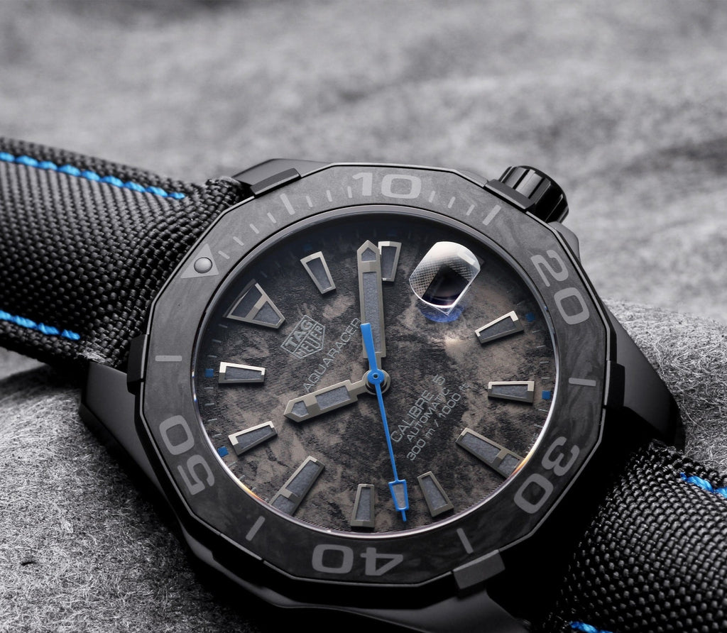 Tag Heuer Aquaracer Carbon Dial Watch for Men - WBD218C.FC6447 Buy Now By Tag Heuer