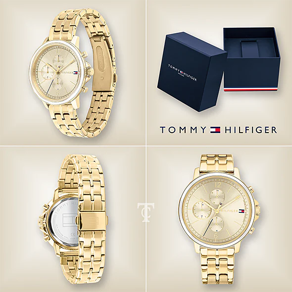 Tommy Hilfiger Madison Quartz Gold Dial Gold Steel Strap Watch For Women - 1782189 Buy Now By Tommy Hilfiger