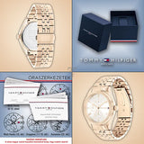 Tommy Hilfiger Monica Quartz White Dial Gold Steel Strap Watch For Women - 1782593 Buy Now By Tommy Hilfiger