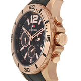 Tommy Hilfiger Sport Multifunction Black Dial Black Rubber Strap Watch for Men - 1791145 Buy Now By Tommy Hilfiger