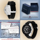 Tommy Hilfiger Clark Chronograph Black Dial Black Rubber Strap Watch For Men - 1792082 Buy Now By Tommy Hilfiger