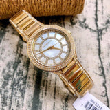 Michael Kors Kerry Mother of Pearl Dial Gold Steel Strap Watch for Women - MK3312 Buy Now By Michael Kors