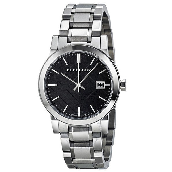 Burberry The City Black Dial Silver Steel Strap Watch for Women - BU9201 Buy Now By Burberry