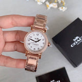 Coach Madison White Dial Rose Gold Steel Strap Watch for Women - 14502398 Buy Now By Coach