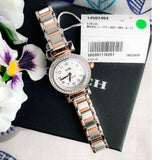 Coach Madison Crystals Silver Dial Two Tone Steel Strap Watch for Women - 14502404 Buy Now By Coach