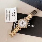 Coach Madison White Dial Gold Steel Strap Watch for Women - 14502403 Buy Now By Coach