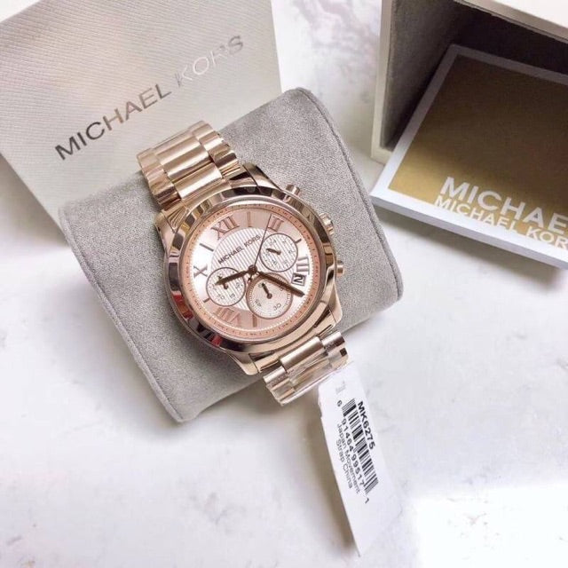 Michael Kors Cooper Rose Gold Rose Gold Steel Strap Watch for Women - MK6275