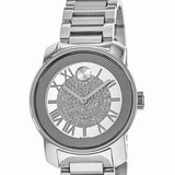 Movado Bold Crystal Pave Silver Dial Silver Steel Strap Watch for Women - 3600254 Buy Now By Movado