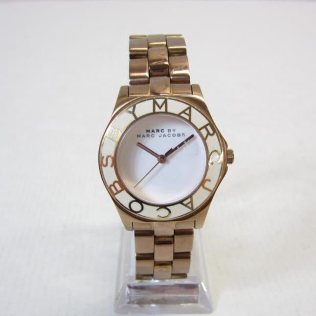 Marc Jacobs Blade White Dial Gold Steel Strap Watch for Women - MBM3075 Buy Now By Marc Jacobs