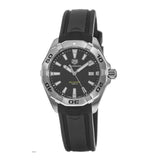 Tag Heuer Aquaracer Quartz Black Dial Black Rubber Strap Watch for Men - WBD1110.FT8021 Buy Now By Tag Heuer