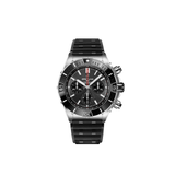 Breitling Super Chronomat B01 44 Black Dial Black Rubber Strap Watch for Men - AB0136251B2S1 Buy Now By Breitling