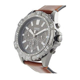 Fossil Garrett Chronograph Grey Dial Brown Leather Strap Watch for Men - FS5770 Buy Now By Fossil
