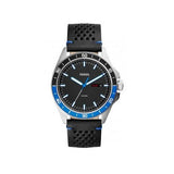 Fossil Sport 54 Day Date Black Dial Black Leather Strap Watch for Men - FS5321 Buy Now By Fossil