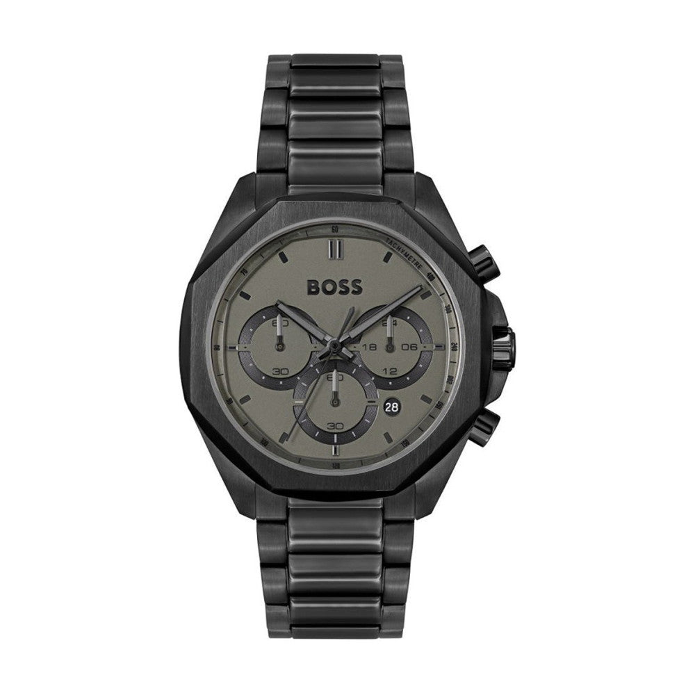 Hugo Boss Cloud Chronograph Black Dial Black Steel Strap Watch For Men - 1514016 Buy Now By Hugo Boss