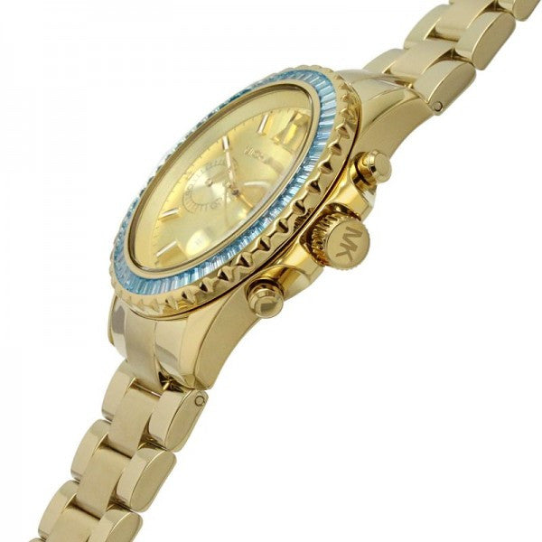 Michael Kors Everest Chronograph Gold Dial Gold Steel Strap Watch For Women - MK7210 Buy Now By Michael Kors