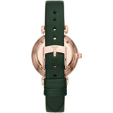 Emporio Armani Pro Planet Analog Silver Dial Green Leather Strap Watch For Women - AR11517 Buy Now By Emporio Armani