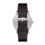 Emporio Armani Luigi Quartz Gray Dial Brown Leather Strap Watch For Men - AR1996 Buy Now By Emporio Armani
