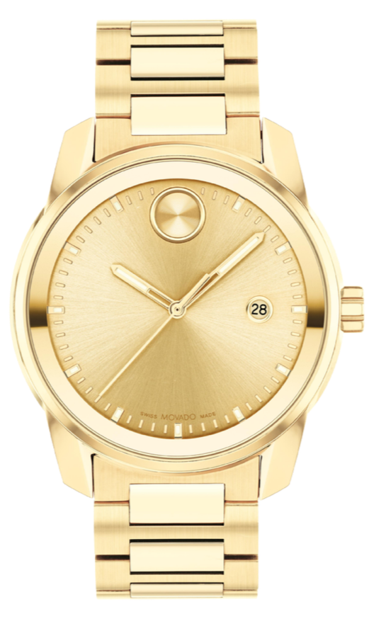 Movado Bold Verso Gold Dial Gold Steel Strap Watch for Men - 3600861 Buy Now By Movado