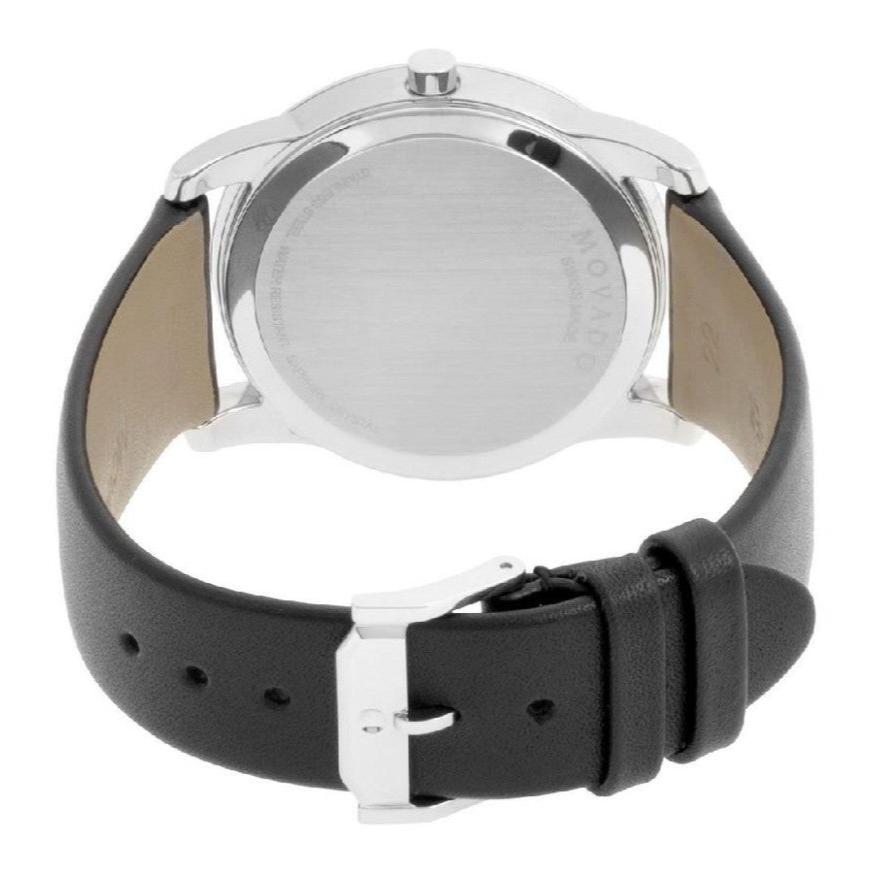 Movado Museum Classic Blue Dial Black Leather Strap Watch for Men - 606610 Buy Now By Movado