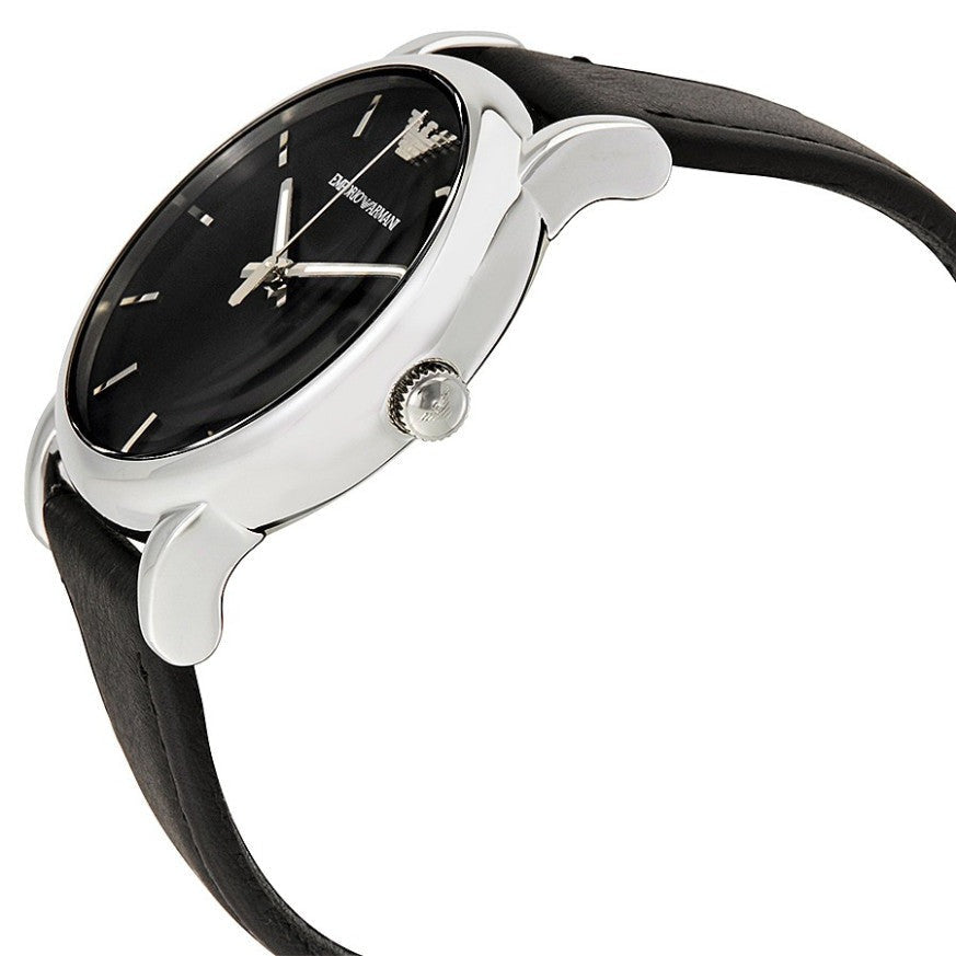 Emporio Armani Classic Quartz Black Dial Black Leather Strap Watch For Men - AR1692 Buy Now By Emporio Armani
