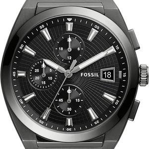 Fossil Everett Chronograph Grey Dial Brown Leather Strap Watch for Men - FS5799 Buy Now By Fossil