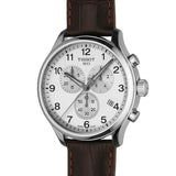 Tissot T Sport Chrono XL Classic Silver Dial Brown Leather Strap Watch For Men - T116.617.16.037.00 Buy Now By Tissot