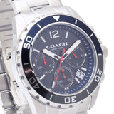 Coach Kent Chronograph Blue Dial Silver Steel Strap Watch for Men - 14602555 Buy Now By Coach