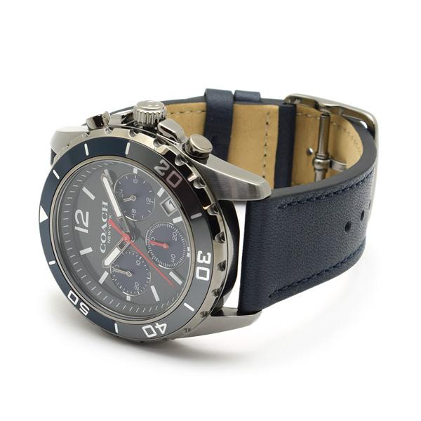 Coach Kent Grey Dial Blue Leather Strap Watch for Men - 14602558 Buy Now By Coach