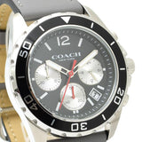Coach Kent Grey Dial Grey Leather Strap Watch for Men - 14602561 Buy Now By Coach