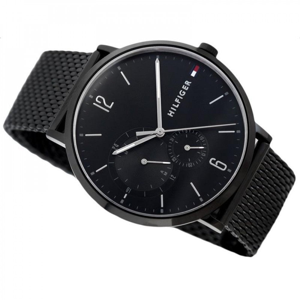 Tommy Hilfiger Brooklyn Black Dial Black Mesh Bracelet Watch for Men - 1791507 Buy Now By Tommy Hilfiger