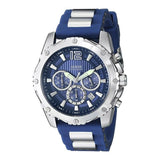 Guess Sport Multifunction Blue Dial Blue Rubber Strap Watch For Men - W0167G3 Buy Now By Guess