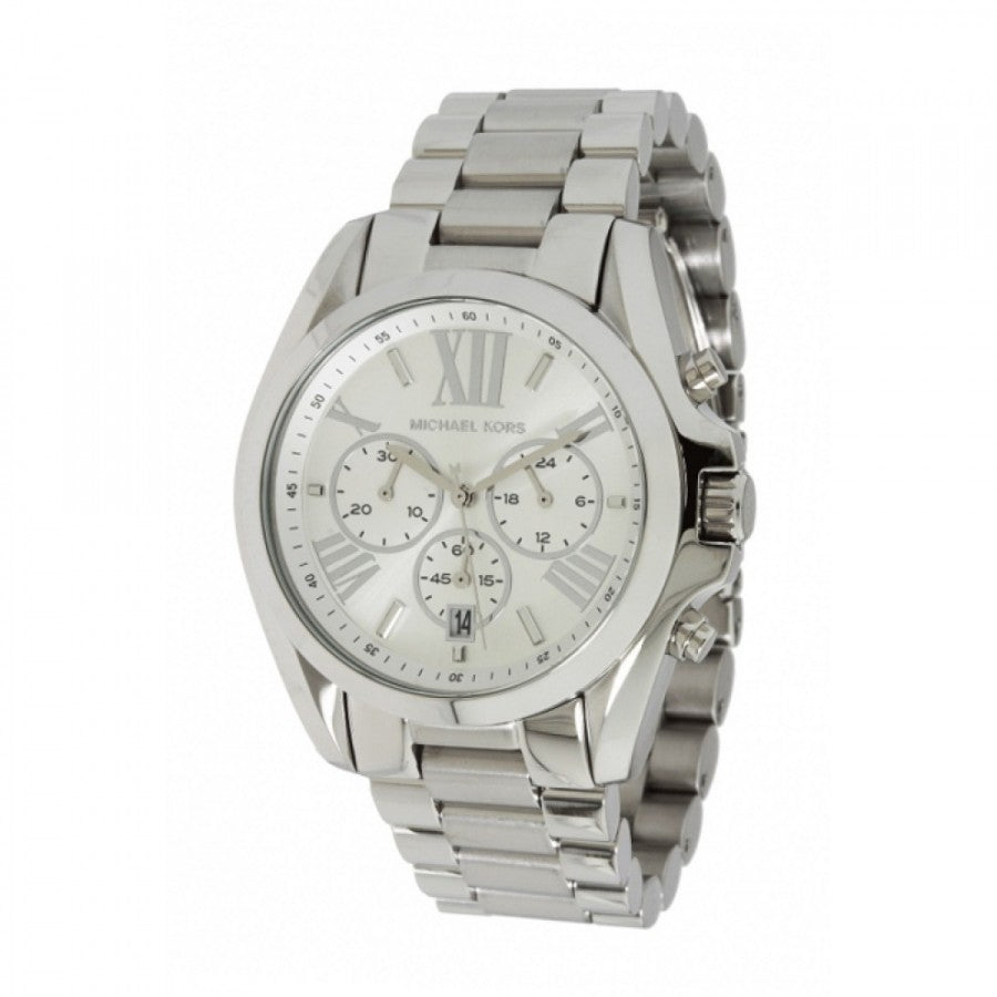 Michael Kors Bradshaw Silver Dial Silver Steel Strap Watch for Men - MK5535 Buy Now By Michael Kors