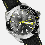 Tag Heuer Aquaracer Jeremy Lin Special Edition Grey Dial Black Nylon Strap Watch for Men - WAY211F.FC6362 Buy Now By Tag Heuer