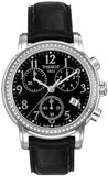 Tissot Dressport Diamonds Black Dial Black Leather Strap Watch for Women - T050.217.16.057.01 Buy Now By Tissot