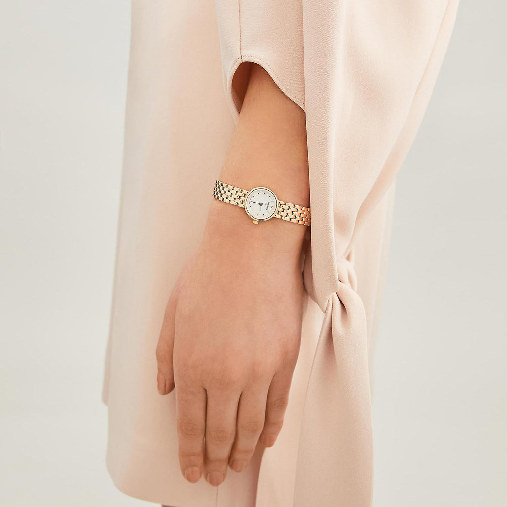 Tissot T Lady Lovely Mother of Pearl Dial Rose Gold Steel Strap Watch For Women - T058.009.33.111.00 Buy Now By Tissot