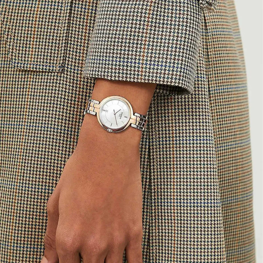 Tissot T Lady Flamingo Mother of Pearl White Dial Two Tone Steel Strap Watch For Women - T094.210.22.111.00 Buy Now By Tissot