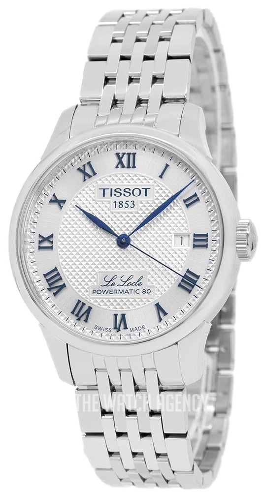 Tissot Le Locle Powermatic 80 Silver Dial Silver Steel Strap Watch for Men - T006.407.11.033.03 Buy Now By Tissot