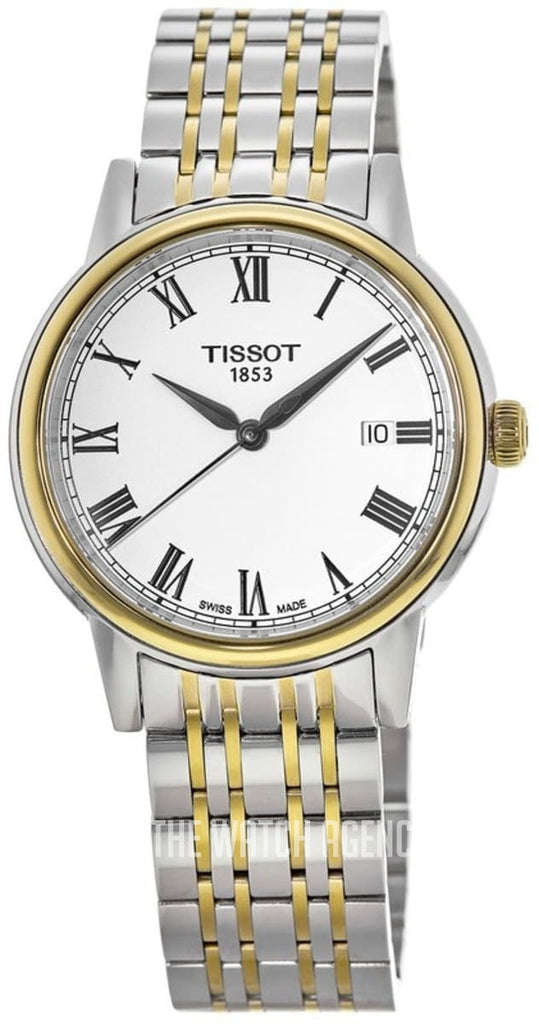 Tissot T Classic Carson Quartz White Dial Two Tone Steel Strap Watch for Men - T085.410.22.013.00 Buy Now By Tissot