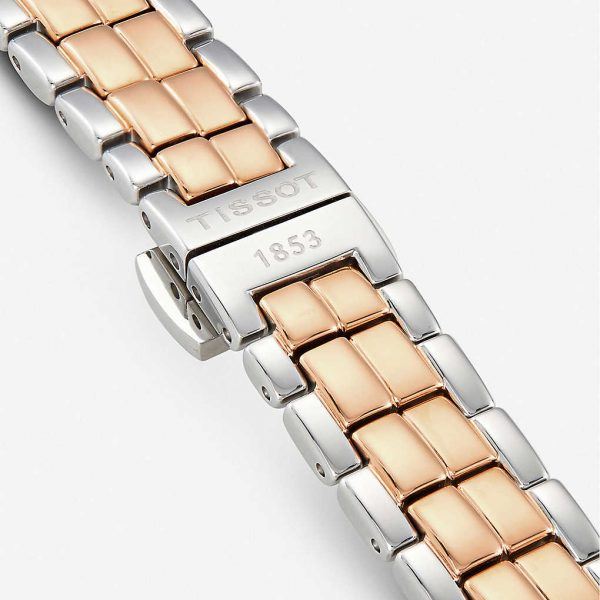 Tissot T Lady Flamingo Mother of Pearl White Dial Two Tone Steel Strap Watch For Women - T094.210.22.111.00 Buy Now By Tissot