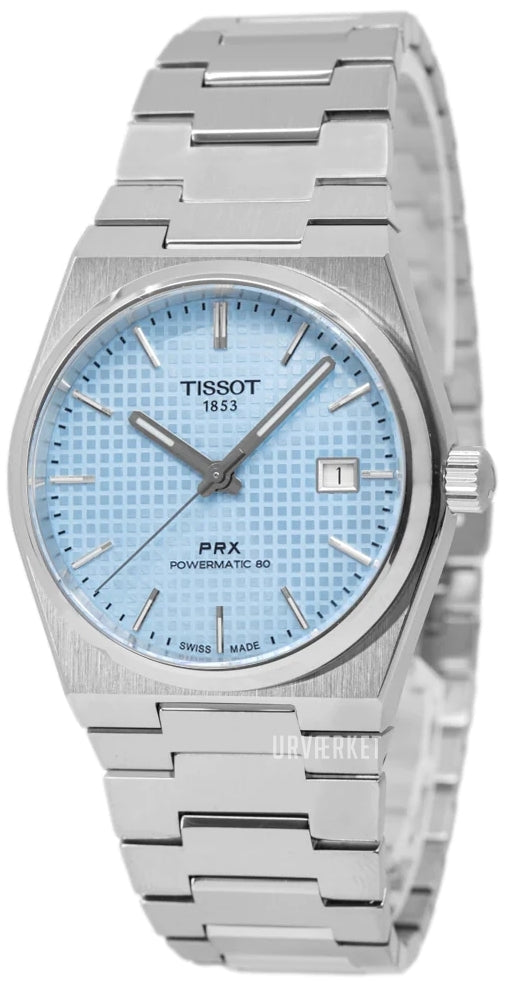 Tissot PRX Powermatic 80 Ice Blue Dial Silver Steel Strap Watch for Men - T137.207.11.351.00 Buy Now By Tissot
