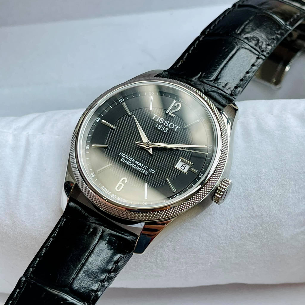 Tissot Ballade Powermatic 80 Cosc Black Dial Black Leather Strap Watch For Men - T108.408.16.057.00 Buy Now By Tissot