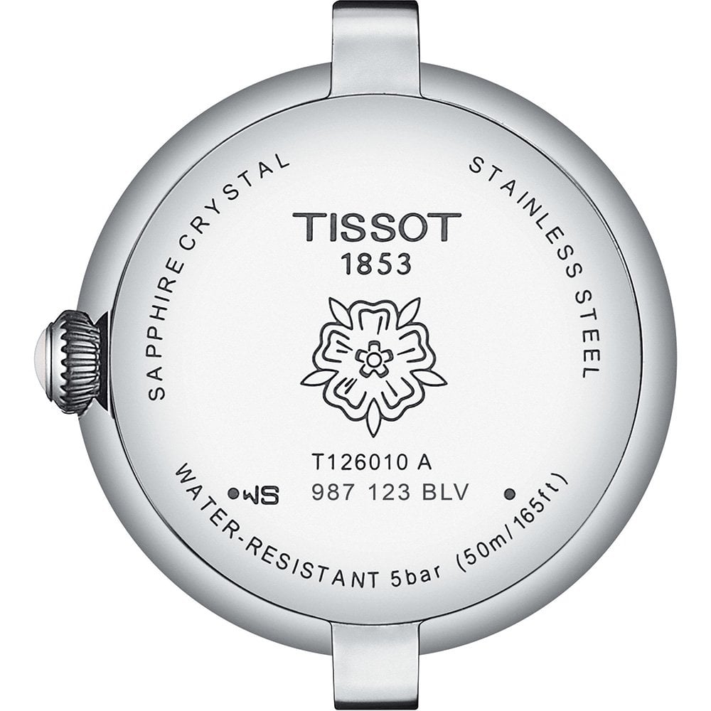 Tissot Bellissima Small Lady Silver Dial Black Leather Strap Watch For Women - T126.010.16.013.00 Buy Now By Tissot