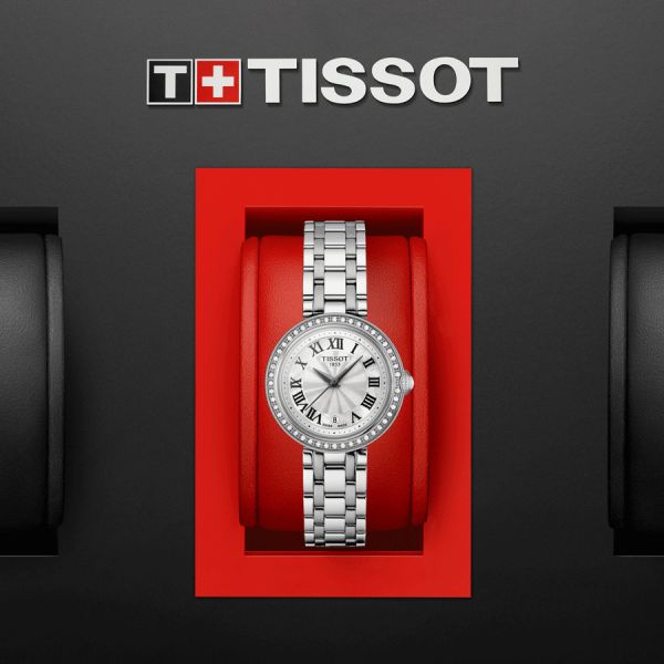 Tissot Bellissima Small Lady Diamonds Silver Dial Silver Steel Strap Watch For Women - T126.010.61.113.00 Buy Now By Tissot